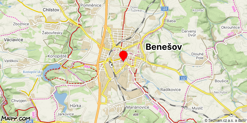 Mapa k akci Za povidlovým koláčem