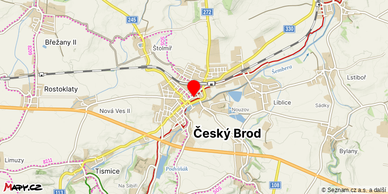 Mapa k akci Českobrodská padesátka