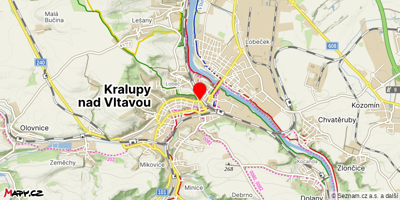 Mapa k akci Hostibejcké schody