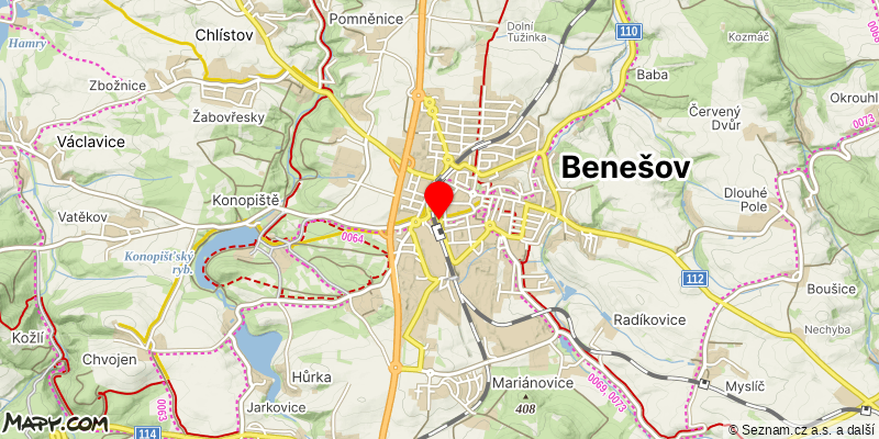 Mapa k akci Sejdeme se na Chvojně, memoriál Jaromíra Maška