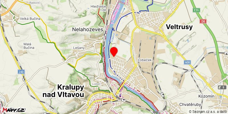 Mapa k akci Novoroční sprintduatlon