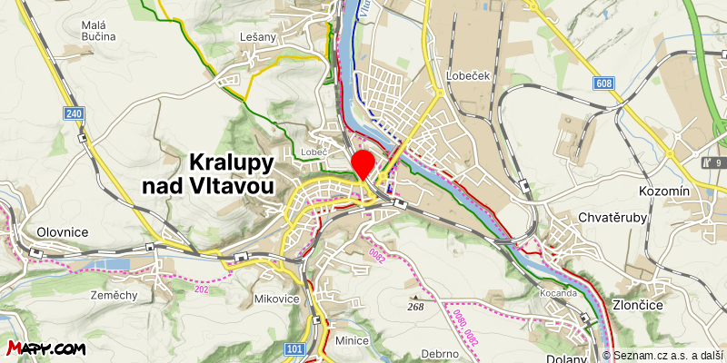 Mapa k akci Hostibejcké schody