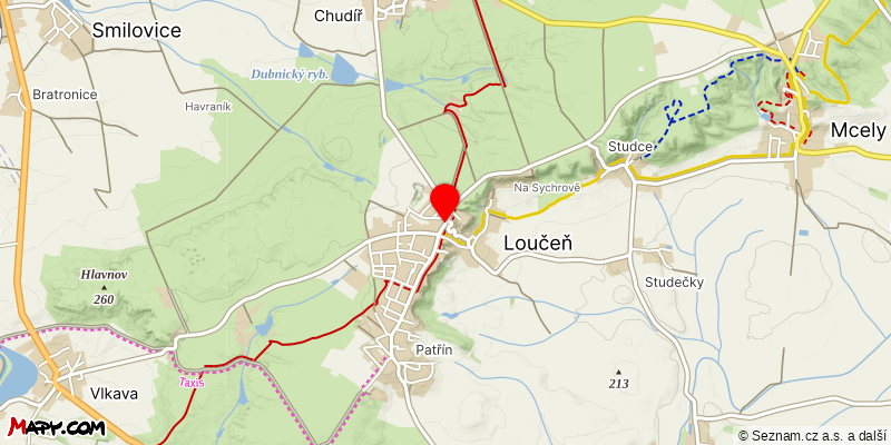 Mapa k akci Smetanovou stezkou