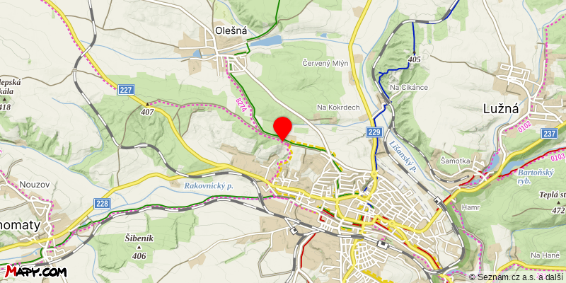 Mapa k akci Novoroční sraz na Jíláku
