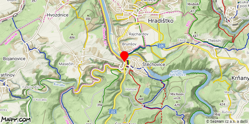 Mapa k akci Údolím zlatonosné Kocáby