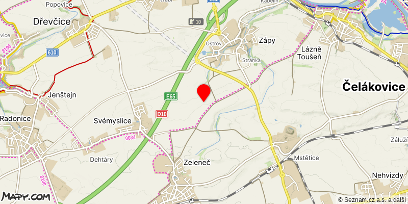 Mapa k akci Podzimní setkání turistů Středočeské oblasti KČT