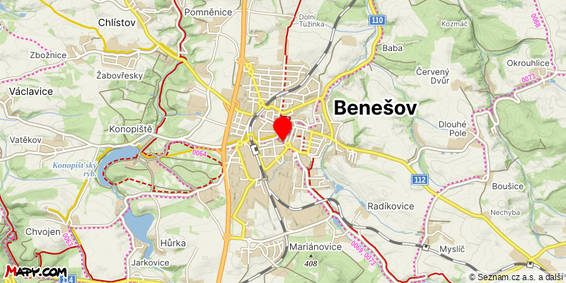 Mapa k akci Za povidlovým koláčem