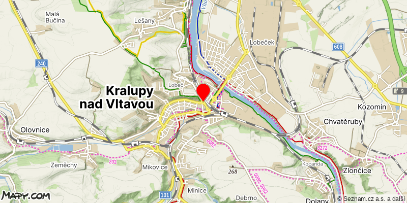 Mapa k akci Hostibejcké schody