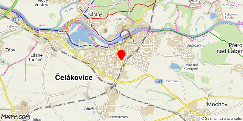 Mapa k akci Tříkrálový pochod